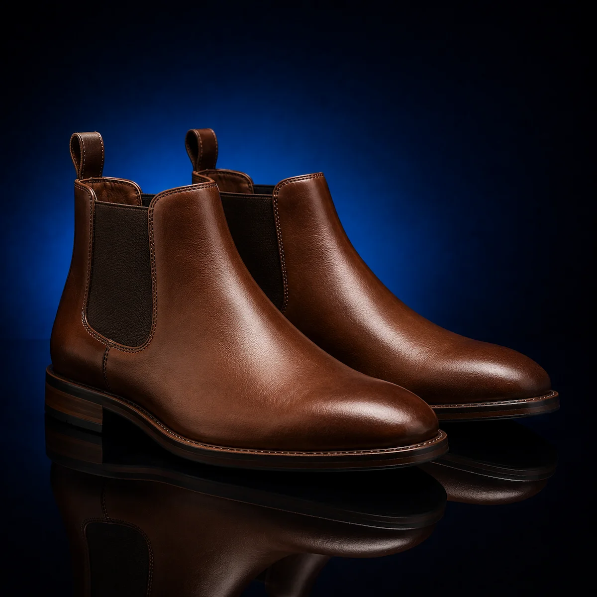Botas Chelsea Cuero Marrón